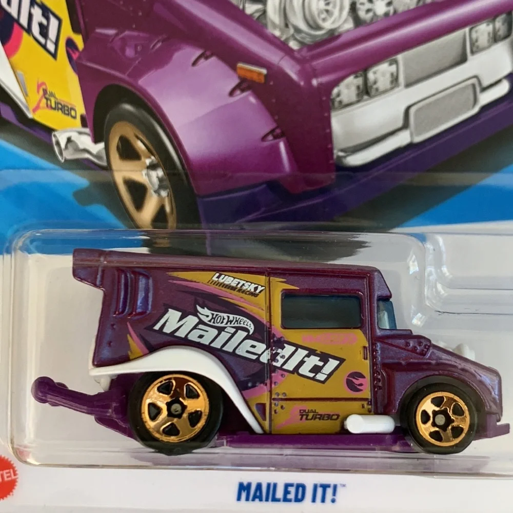 Mailed It Treasure Hunt Series Hot Wheels Purple Truck Mail Van HotWheels 2025 🆕